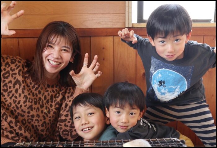 久保田仁美と3人の息子