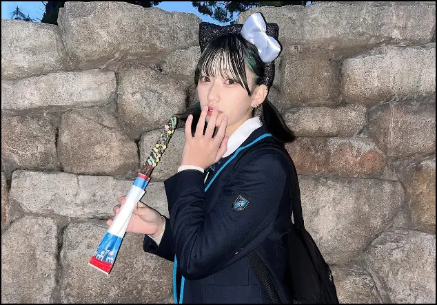 下谷あゆ、高校時代、チュロス持ち